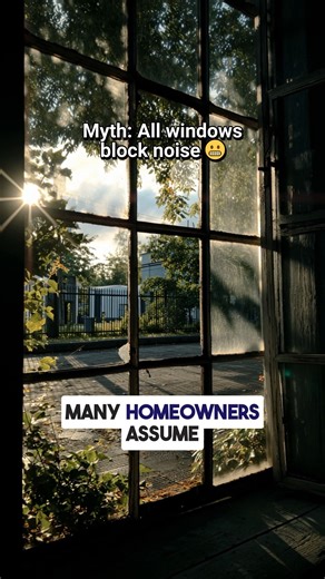 All windows block some sound — but if you’ve got older or builder-grade windows, they often do the bare minimum. Noise reduction windows use things like multiple panes, better seals/frames and upgraded glass. Learn more in our latest blog: https://bit.ly/4p2uSyp | Window Depot Northeast Ohio - Penn Ohio