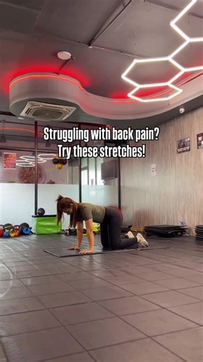 Naveena Muhilan | Online Fitness Coach on Instagram: "These 5 simple moves will strengthen your core, open your spine, and actually make a difference 💪 __ #backpain #backstrengthening #core #backpainrelief #stretchitout"