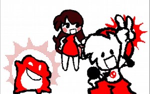 超可爱红色蛙蛙！简笔画风做出来的超优质模组！！Friday Night Funkin' Kero