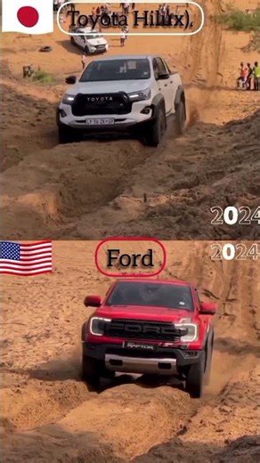 تحدي الجبال: تويوتا ضد فورد رابتر 2024 Hilux GR Sport vs Ranger Raptor 2024: Ultimate Hill Climb