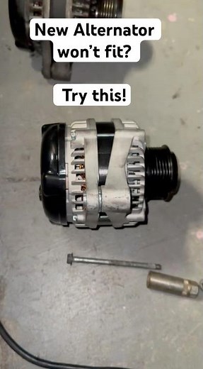 New Alternator won’t fit? Try this first! #cars #tips #viral #alternator #mechanic #hack