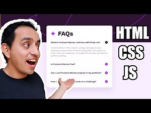 APRENDE a hacer este ACORDEON DESPLEGABLE con HTML, CSS y JAVASCRIPT 🎯