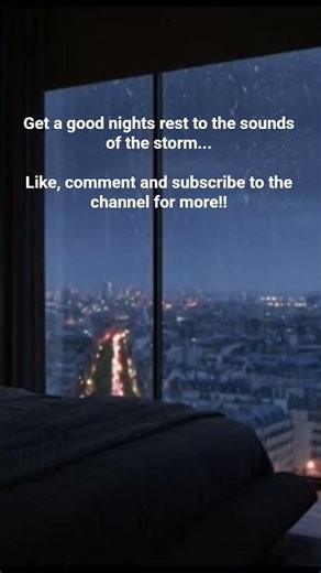 Sleep Instantly with Paris Rainstorm & Thunder #asmr #relaxing