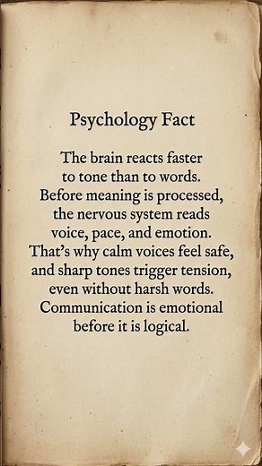 Psychology Reveals Why Tone Matters More Than Words #usa #ytshorts