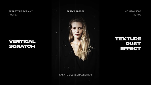 Vertical Scratch Texture Dust Effect