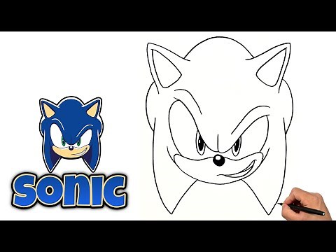 SONIC FACE DRAWING | Sonic The Hedgehog | Step By Step #sonicthehedgehog