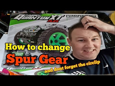RC How to change spur gear on a Maverick Quantum MT/XT