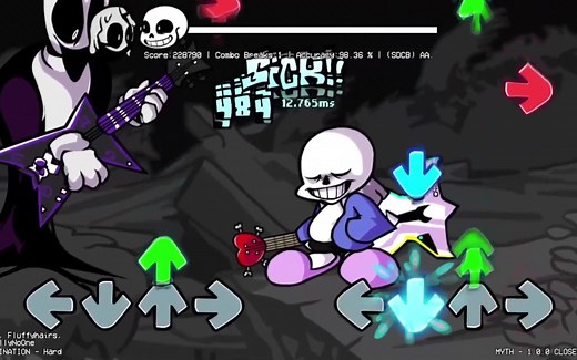 【Undertale x FNF】腐化Mod - DETERMINATION（60fps）（作者：LiterallyNoOne）