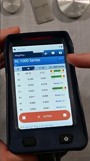 6063 Aluminum Analyzed with a Handheld XRF ft Vanta Core