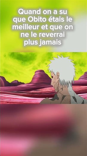 La mort d’Obito #naruto #anime #narutoshippuden #obito