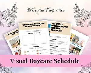 Visual Schedule Cards - Autism-friendly Preschool and Daycare Routine - Etsy