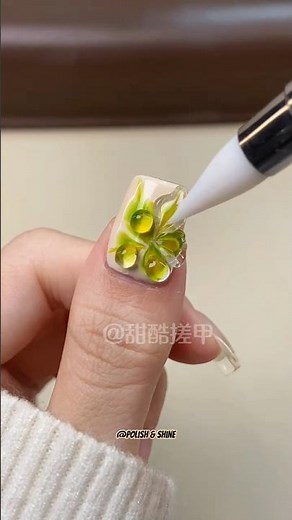 Full 3D Flower Nail Set Completed In One Short ✨❣️💅💕 #magneticnails #3dnailart #tutorial #nailinspo