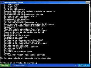 Comando CMD net start y net stop ver, parar y levantar servicios windows