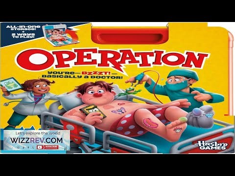 Operation Electronic Board Game with All in One Carrying Case 2 Ways