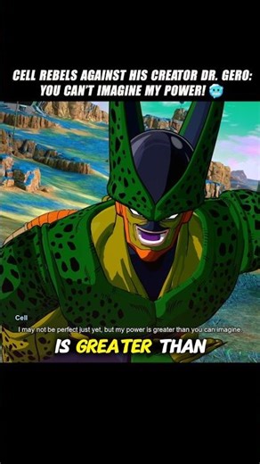 Cell Rebels Against His Creator Dr. Gero: You Can’t Imagine My Power! 🤯 #crashout #drgero #dbz