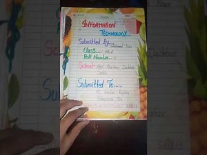 Information technology project file simple and attractive