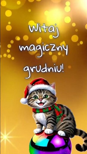 Witaj grudniu! ❄️🤶🎄 #shorts #zima #życzenia #grudzień #magia #choinka #święta #dzieńdobry