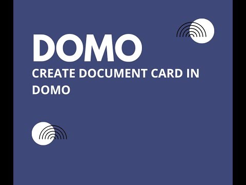 Document Card in Domo