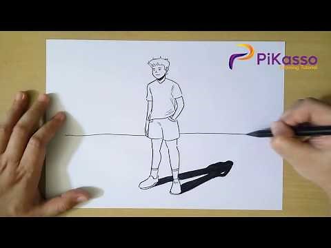 How to Draw a Standing Man step by step