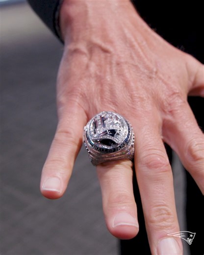 A one-of-a-kind celebration for the greatest of all time 💍 Full behind-the-scenes: bit.ly/3KVkfMf | New England Patriots