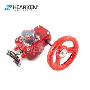 [Hot Item] Hot Sale Hgb Series Valve Worm Gear Box High Strength Steel Input Shaft with Protection