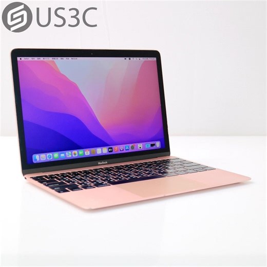 【US3C-桃園春日店】【一元起標】2016年初 Apple MacBook A1534 Retina 12吋 m3 1.1G 8G 256G SSD 玫瑰金-Yahoo拍賣