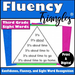 Repeated Reading Fluency Passages - Fluency Triangles® - Third Grade Sight Words