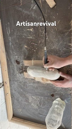 Stone Carving Process 🪨 | Stone Sculpting | DIY Stone Art | Hand Carving | #Shorts #reels #art #diy