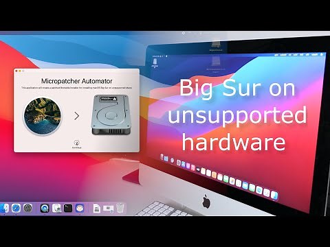 Install macOS Big Sur on unsupported models