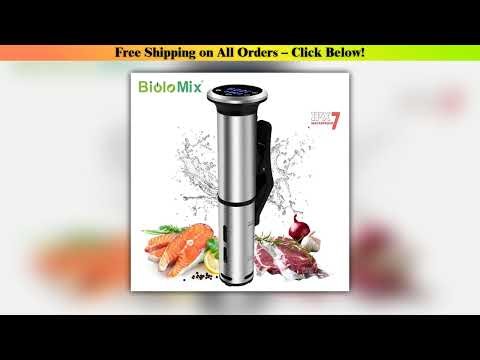 Biolomix 2nd Generation Stainless Steel Sous Vide Cooker IPX7 Waterproof Digital Accurate Immersion