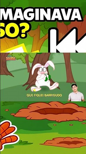 Coloquei Coelhinho Galinha Pintadinha de trás pra frente