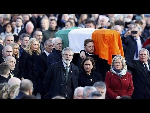 Northern Ireland: thousands attend Martin McGuinness funeral