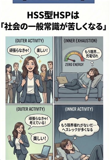 HSS型HSPは「社会の一般常識が苦しくなる」#hspあるある #hsp気質 #hss型hspあるある #hspsycho #hsp
