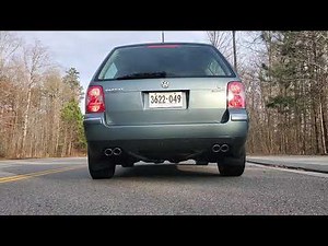 2003 W8 Passat wagon with x pipe and Flowmaster mufflers revs and WOT take-off