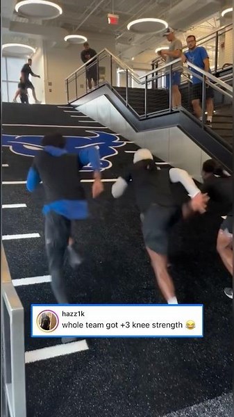 They got a hill INSIDE the facility 😂🔥