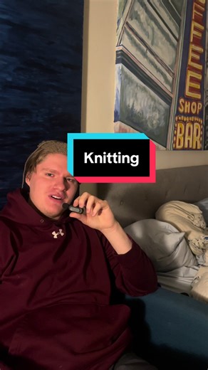 first knitting project #knitting #yarn | knitting