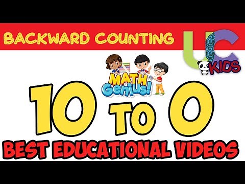 Backward Counting 10 to 1| 🔟➡1⃣| Counting to 10 | 👶Kindergarten number counting | UCkids🐼