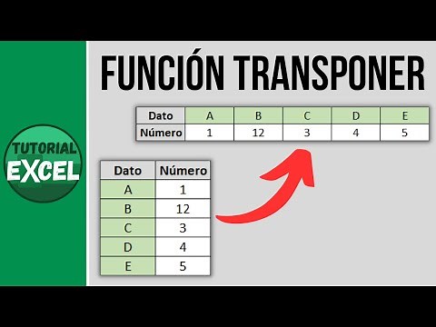 The TRANSPOSE function in Excel ⤵️