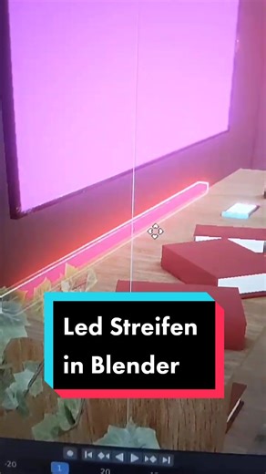 Creating LED Strips in Blender for 3D Modeling