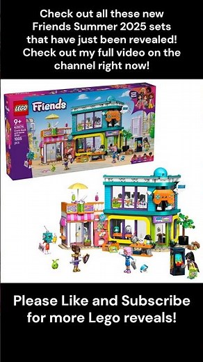 All the LEGO Friends Summer 2025 Sets Are Revealed! #lego #legofriends #legonews #legosummer2025