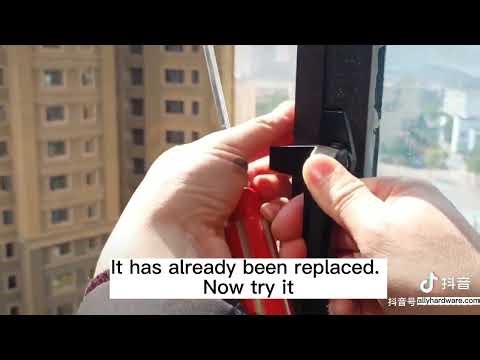 How to replace a broken 7 shaped window handle