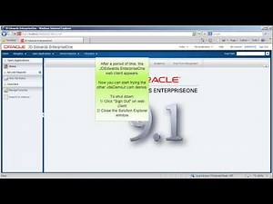 Sign in and Start the Web Client - JDE E1 91 - Navigation