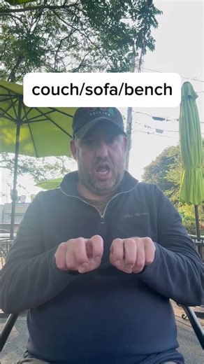 ASL sign for couch, sofa, bench, and bed / Learn ASL,
