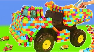 338K views · 4.4K reactions | Fire Truck, Police Cars, Train, Excavator, Tractor & Garbage Trucks LEGO Toy Vehicles for Kids  | Pet's Studio TV | Facebook