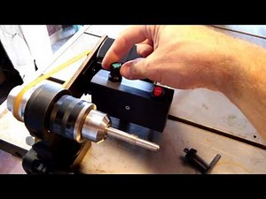 Handmade lathe for installation cue tips and ferrule