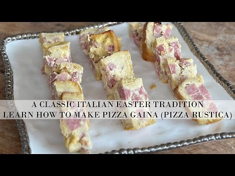 LEARN HOW TO MAKE PIZZA GAINA (PIZZA RUSTICA) FOR EASTER!