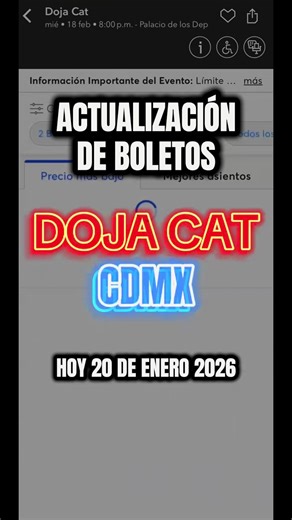 Aún hay boletos para Doja en CDMX!!!, 🇲🇽 #dojacat #cdmx #concierto #palaciodelosdeportes #fyp