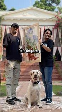 Dali is traveling across India to paint in every states 🥰 Please support her mission 🙏 #dog #dali