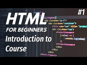 01 Introduction to HTML Course | 2026