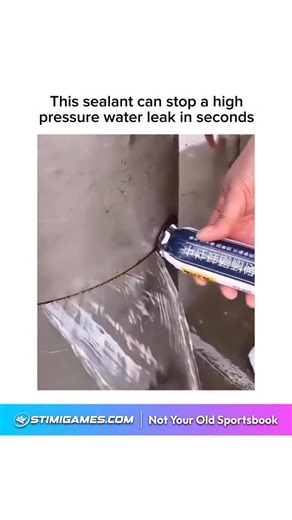 How Things Really Work on Instagram: "This type of sealant works because it’s designed to react instantly with water and pressure, not fight against it. Most high-pressure leak sealants are based on polymer compounds that expand, harden, or cross-link the moment they’re exposed to moisture. When the liquid sealant is pushed into the crack by the escaping water, it’s forced deep into the gap instead of sitting on the surface. As it contacts water, the material rapidly thickens and forms a flexibl